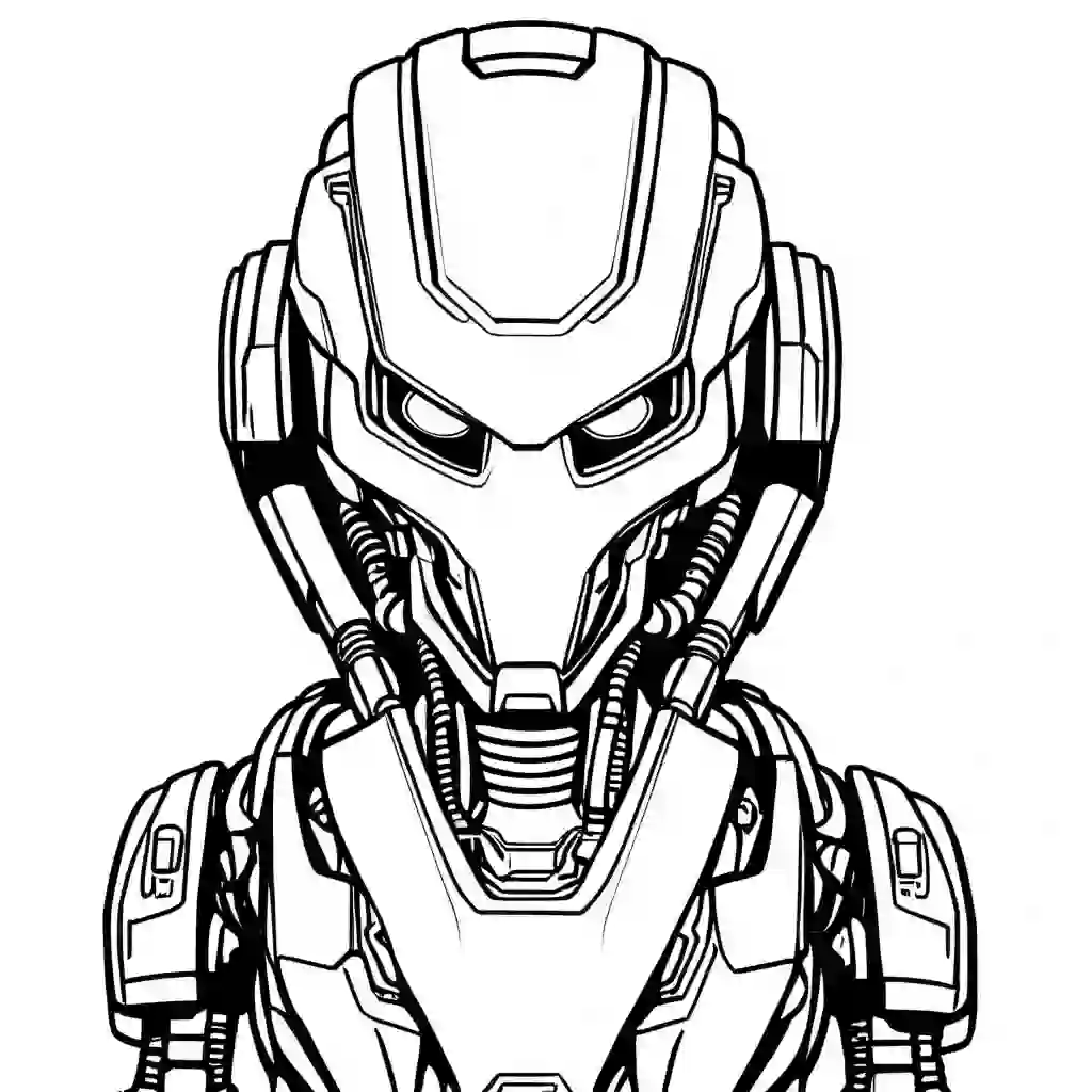 Exoskeleton Robot coloring pages